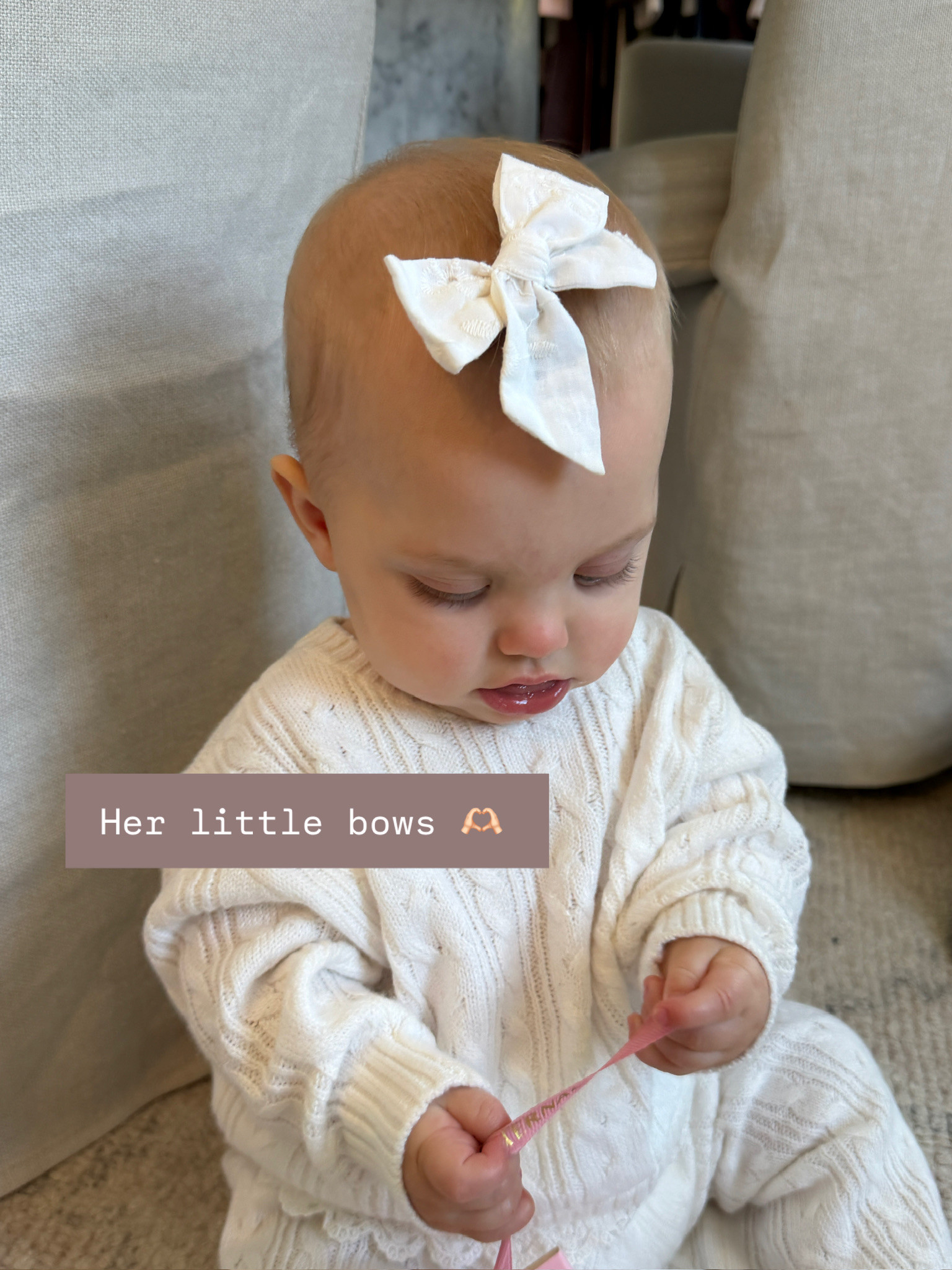 I just am obsessed with her! And her little outfit and her bow!

Loverly Grey, baby finds, baby clothes, baby bow 

 #LTKBaby