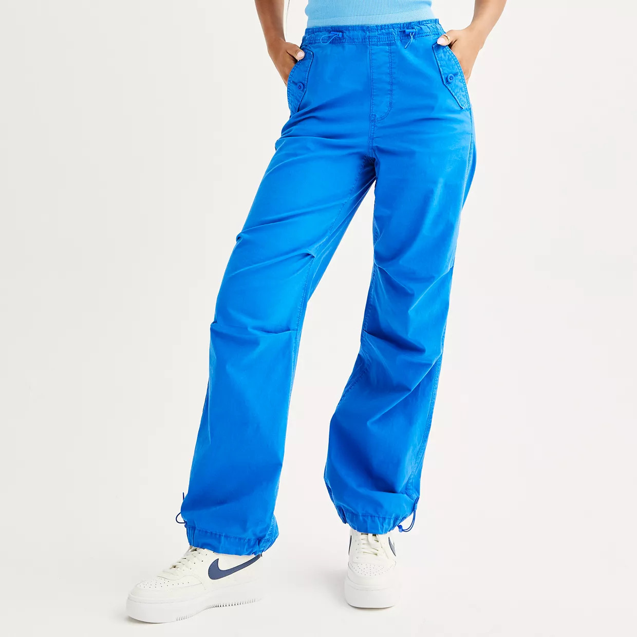 Juniors' SO® High Rise Parachute Jogger Pants | Kohl's