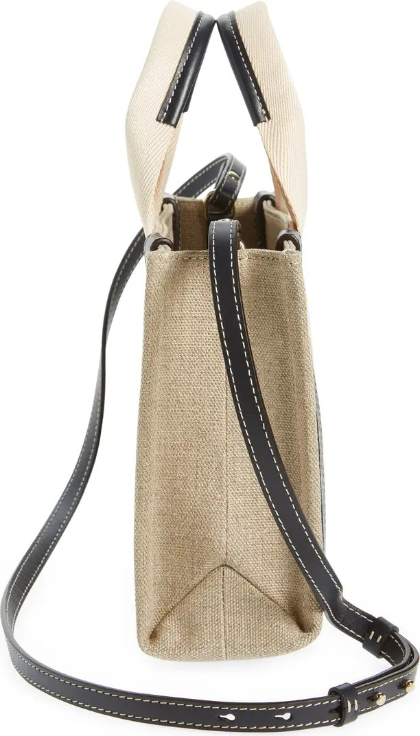 Chloé Small Woody Logo Strap Linen Tote | Nordstrom | Nordstrom