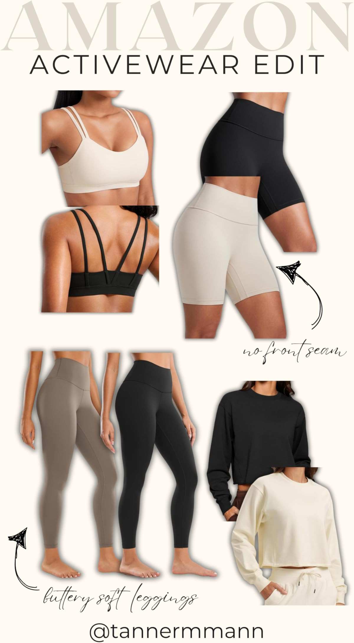 CRZ YOGA Softness Mold Butterluxe V Neck Sports Bras for Women - Workout Top Double Spaghetti Straps Wireless Yoga Clothes | Amazon (US)