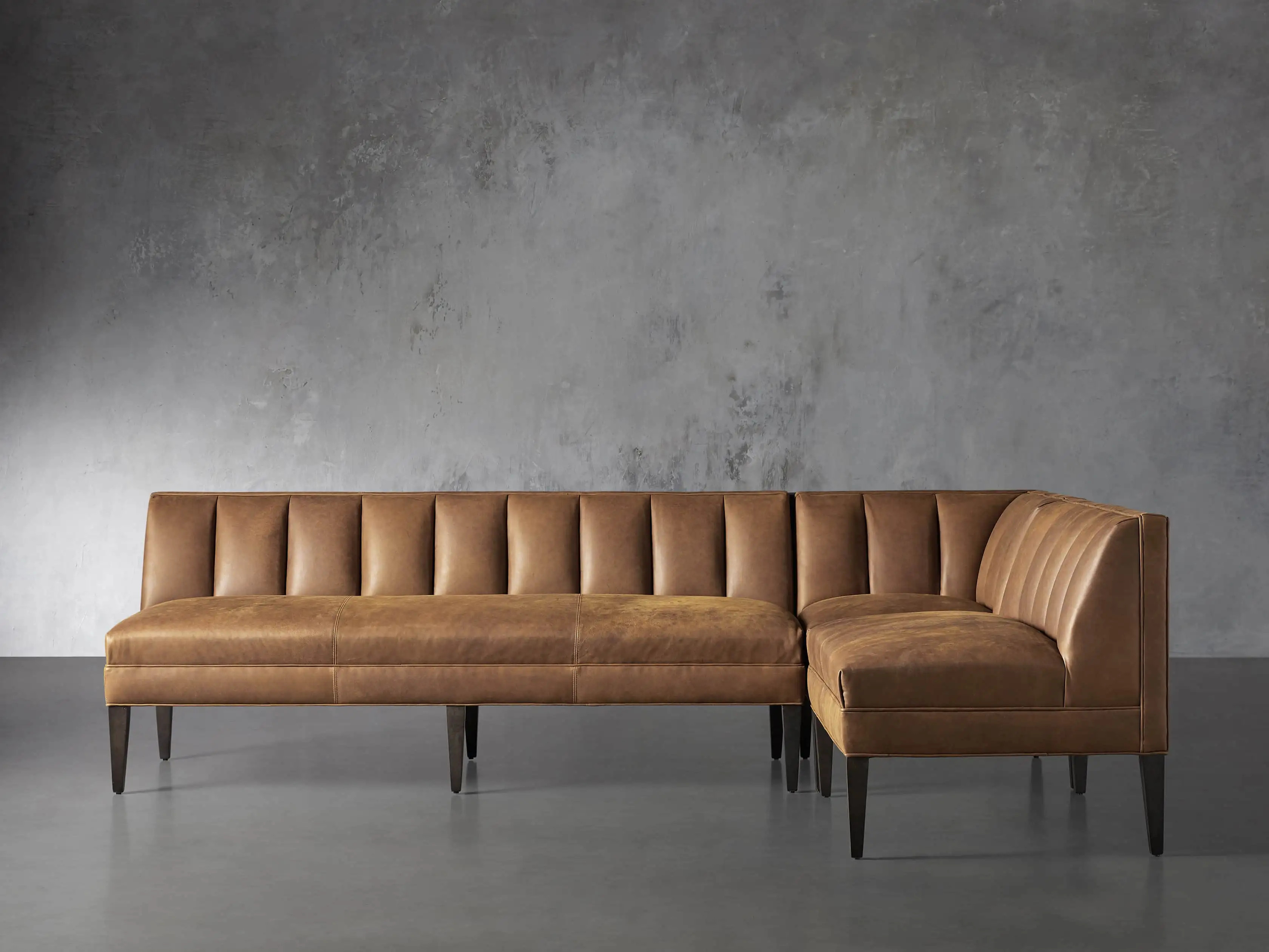Gates Leather Banquette | Arhaus