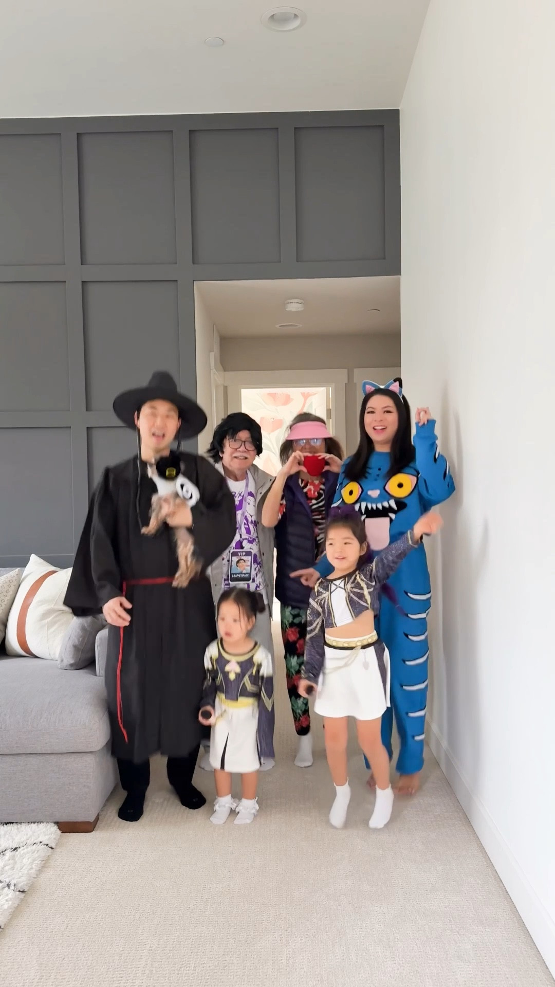 Our DIY KPop Demon Hunters family costume! 💜✨ Who wore it best - Rumi, Zoey, Jinu, Bobby, Grandma Fan, Derpy Tiger, or Sussie the Bird? 😂 It’s been so heartwarming to see all the excitement around Asian characters in KPop Demon Hunters and all the dressed up little Rumis out there! Growing up, people would call me Lucy Liu or even Jackie Chan because they were basically the only Asians in the media. We’ve still got a ways to go, but I’m so happy to see how far representation has come 💖 

Halloween costume, Cricut Easy press machine, paint primer, rigatoni pasta, wood beads, which hat, scissors, silk rope, graduation gown, Heat Transfer Vinyl, t shirt, wig, visor, claw clip, Demon hunters pop singer costume, purple hair, golden beads, Sweatsuit, self adhesive fabric, white and black, glue gun, Cricut machine, fabric sheet assorted color, marker, headband 

#LTKFamily #LTKHalloween #LTKStyleTip