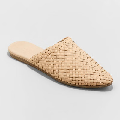 Women's Elora Mules - Universal Thread™ Light Beige 9 | Target