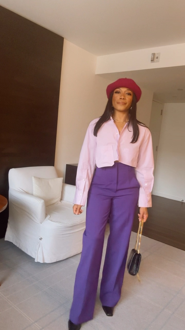 It’s always fun to add a little colour in the mix come spring time. 

Spring outfit, date night outfit, High waisted pants, cropped shirt, saint Laurent Kate croc bag, designer bag, beret hat, what to wear, how to style, dinner outfit, girls night out outfit 

#LTKstyletip #LTKover40 #LTKVideo