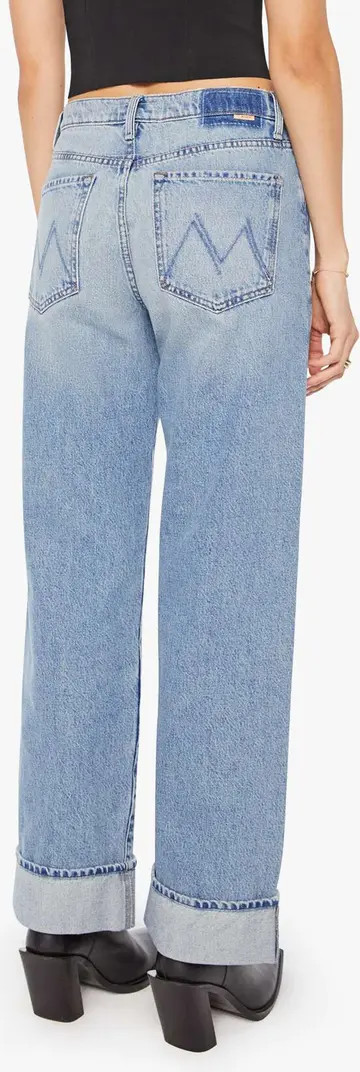 MOTHER The Dodger Skimp High Waist Cuffed Hem Wide Leg Jeans | Nordstrom | Nordstrom