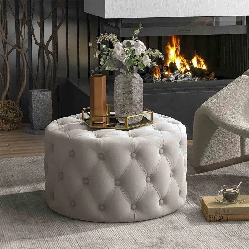 Crystall Upholstered Ottoman | Wayfair North America