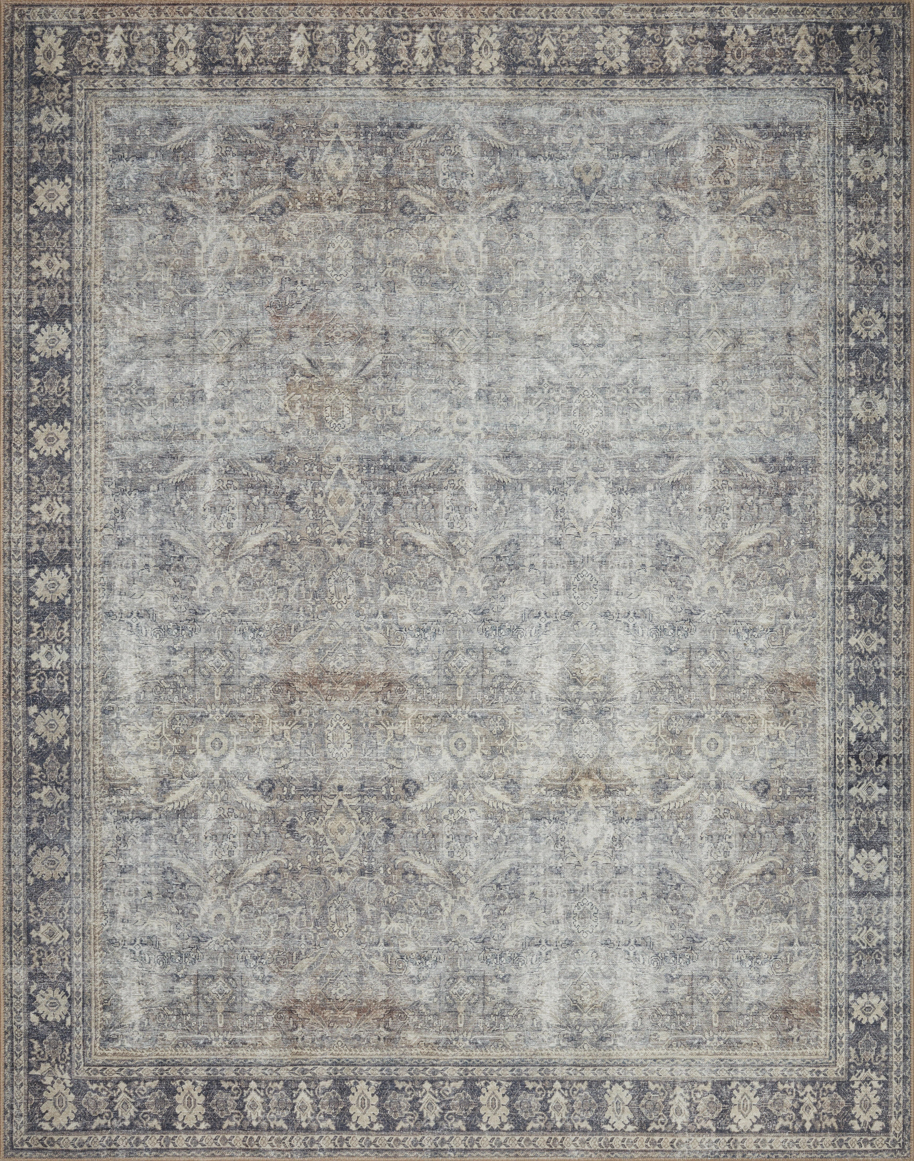 Vache Oriental Gray/Blue Area Rug | Wayfair North America