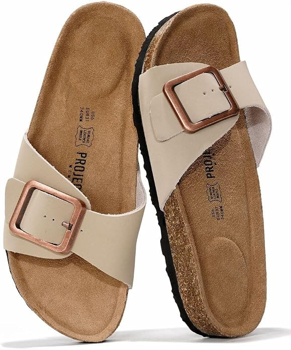 Project Cloud Comfortable Women's Sandals - Genuine Suede insoles and Premium Leather upper - sof... | Amazon (CA)