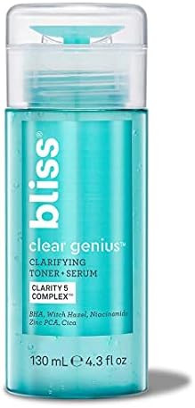 Bliss Clear Genius Clarifying Toner + Serum | Purifies Pores, Tones, Calms & Clears Skin | with Sali | Amazon (US)