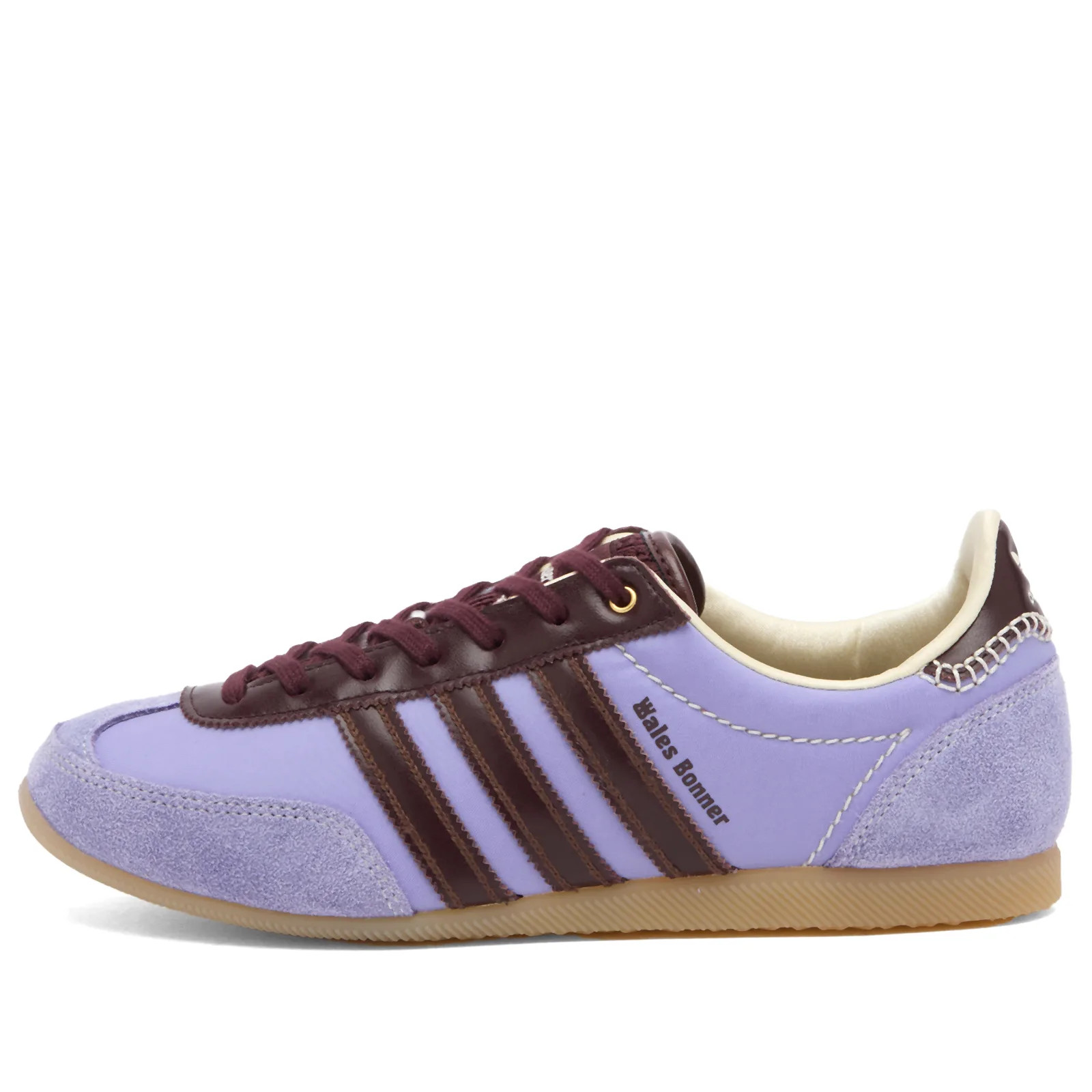 Adidas x Wales Bonner Japan Sneaker in Cream White/Light Purple/Night Red, Size UK 4.5 | END. Clothing