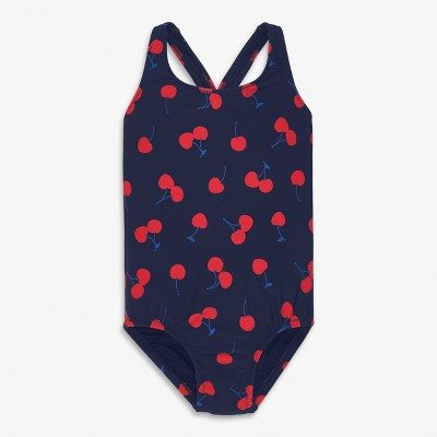 Primary Kids Tank Swimsuit In Cherries In Navy Cherries Size 8-9 | Target