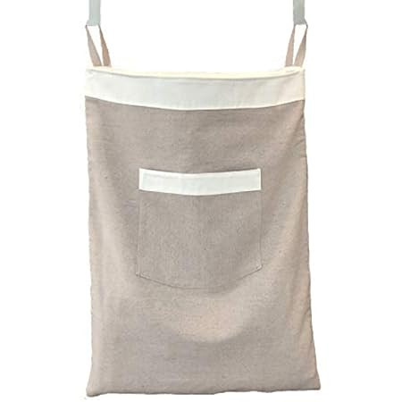 Laundry Collector, Laundry Hamper, Door Hanging Laundry bag with hooks (Beige, 65 Liters) | Amazon (US)