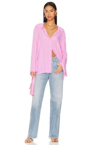 Lovers and Friends Whitney Beach Shirt in Pink from Revolve.com | Revolve Clothing (Global)