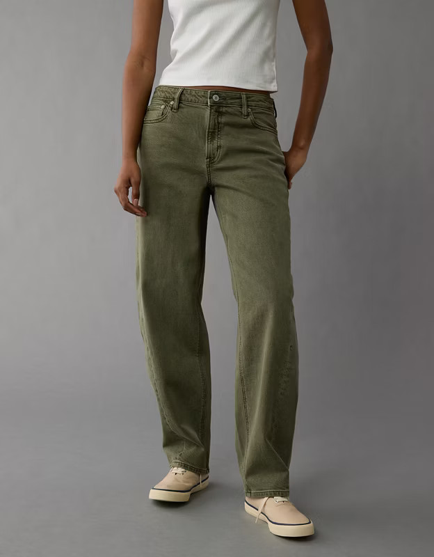AE Stretch Barrel Jean | American Eagle Outfitters (US & CA)