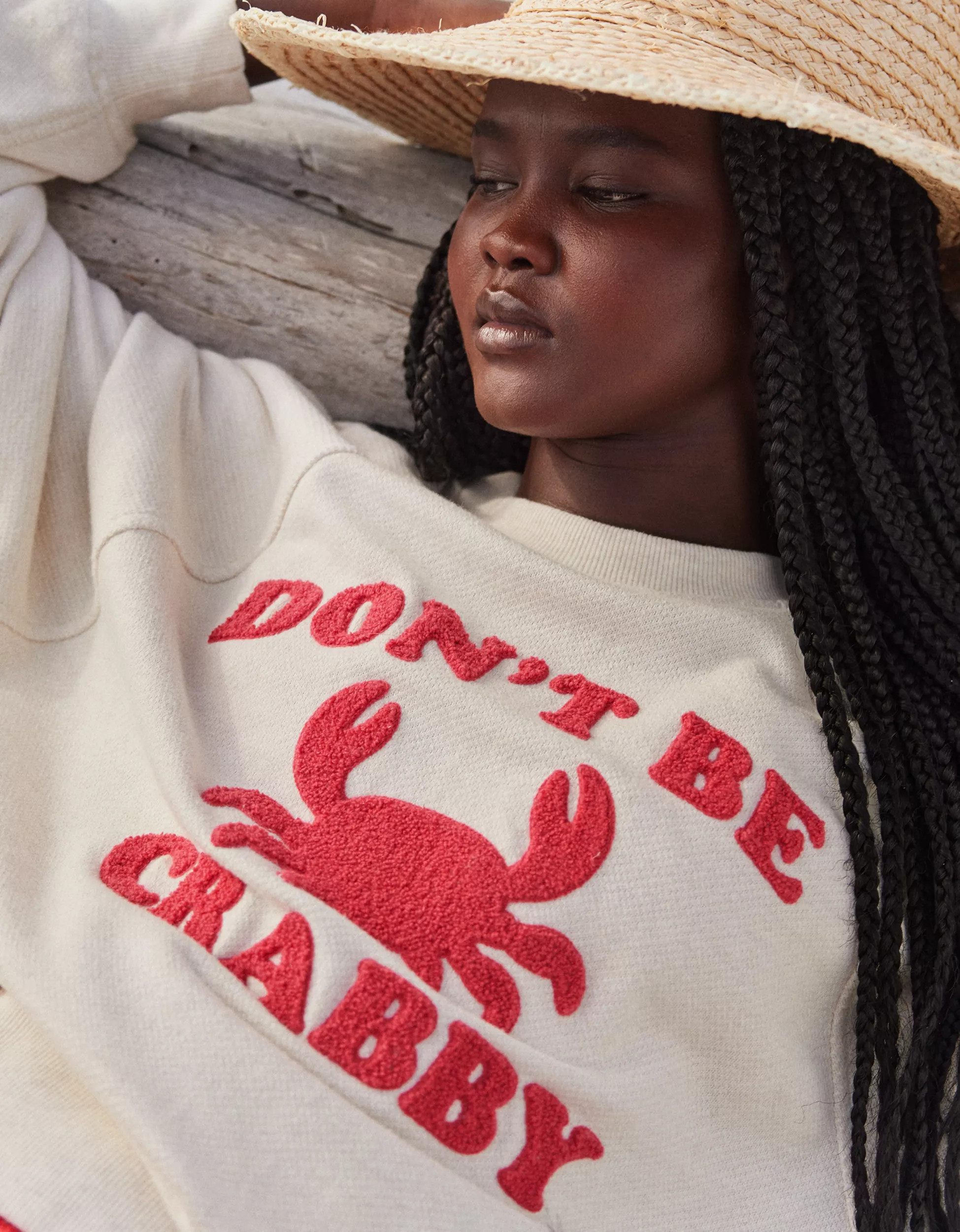 Aerie Beach Party Crew Sweatshirt | Aerie