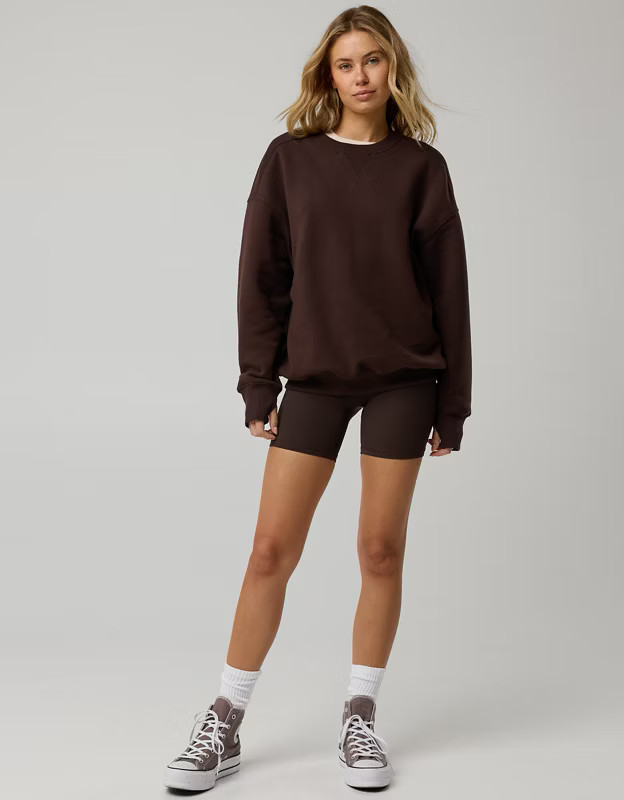 OFFLINE By Aerie Cloud Fleece Oversized Crewneck | Aerie