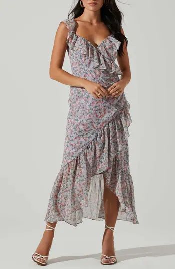 ASTR the Label Mahalia Floral Ruffle High-Low Dress | Nordstromrack | Nordstrom Rack