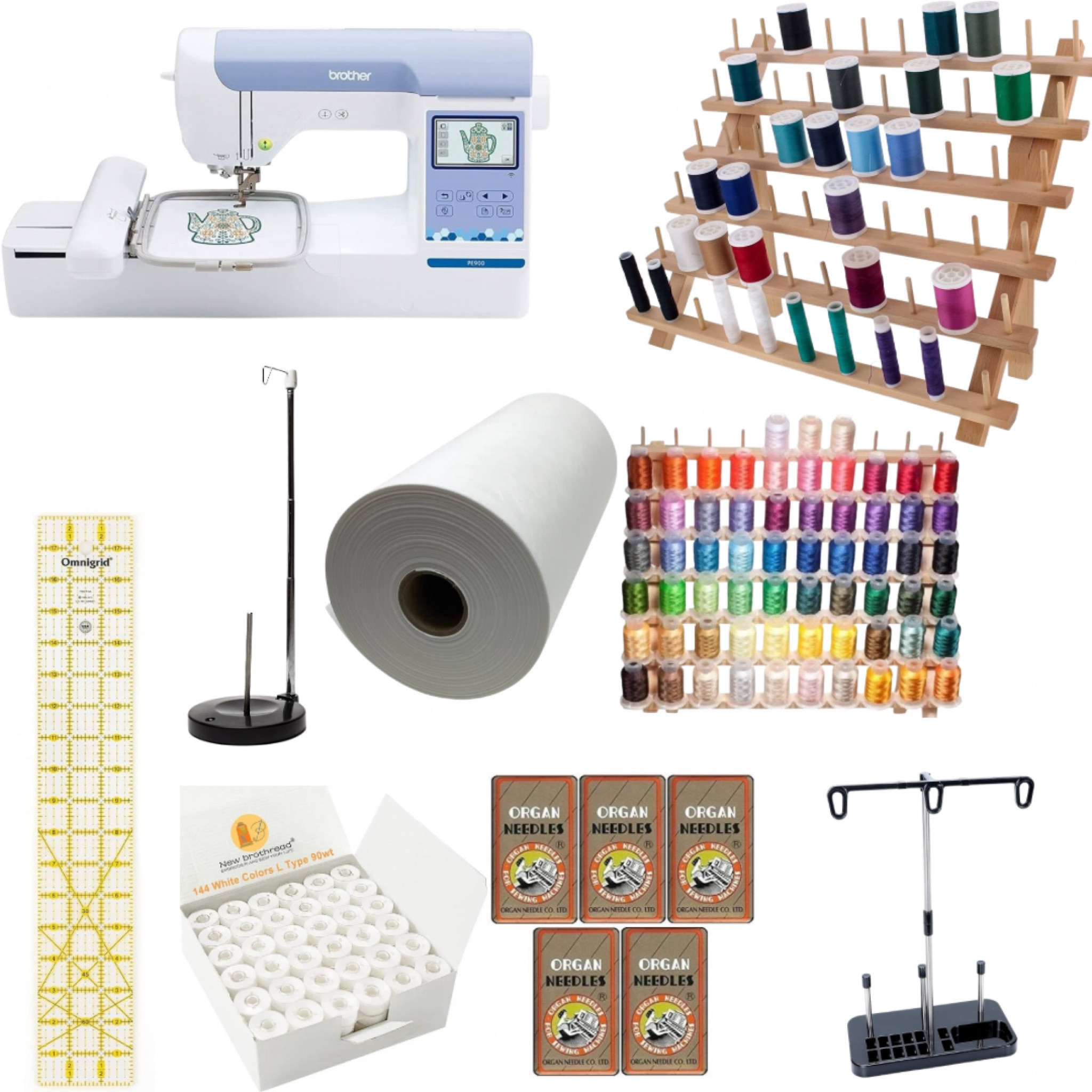 Embroidery must haves.  If you want to start embroidery these are items you would need to get started.  I have loved my embroidery journey. #embroidery #embroiderymachine #crafting