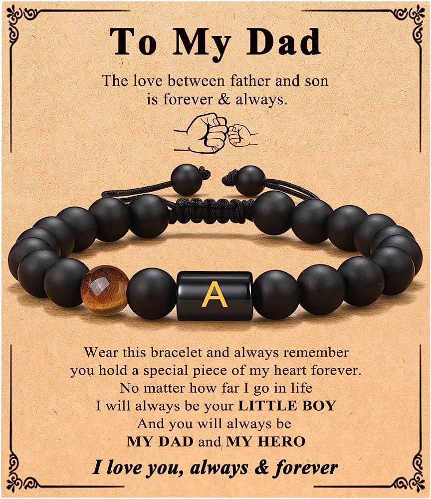 UNGENT THEM To My Son Bracelet Son Gifts from Mom Dad, Fathers' Day Gifts for Son, Boys Bracelet ... | Amazon (US)