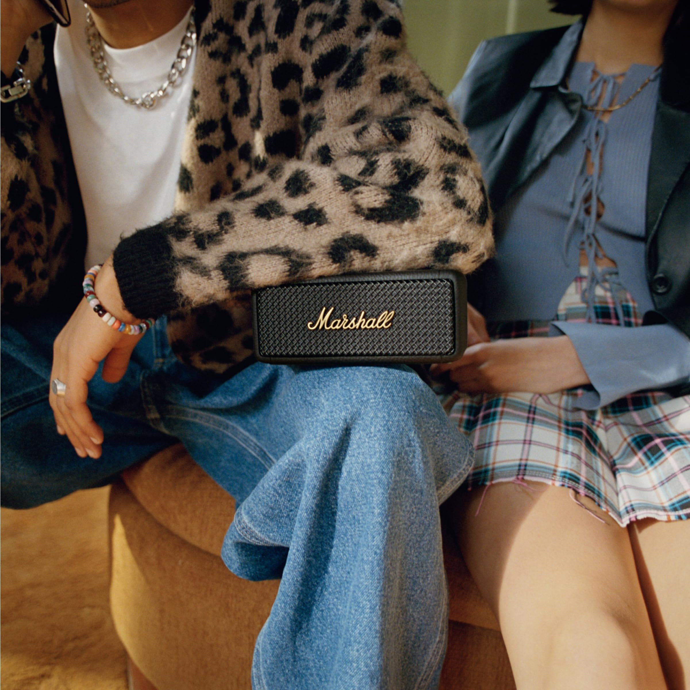 Marshall Emberton II Portable Bluetooth Speaker, Black & Brass | Amazon (US)