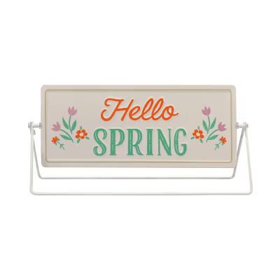 Metal Farmhouse Easter Reversible Tabletop Sign - Spritz™ | Target