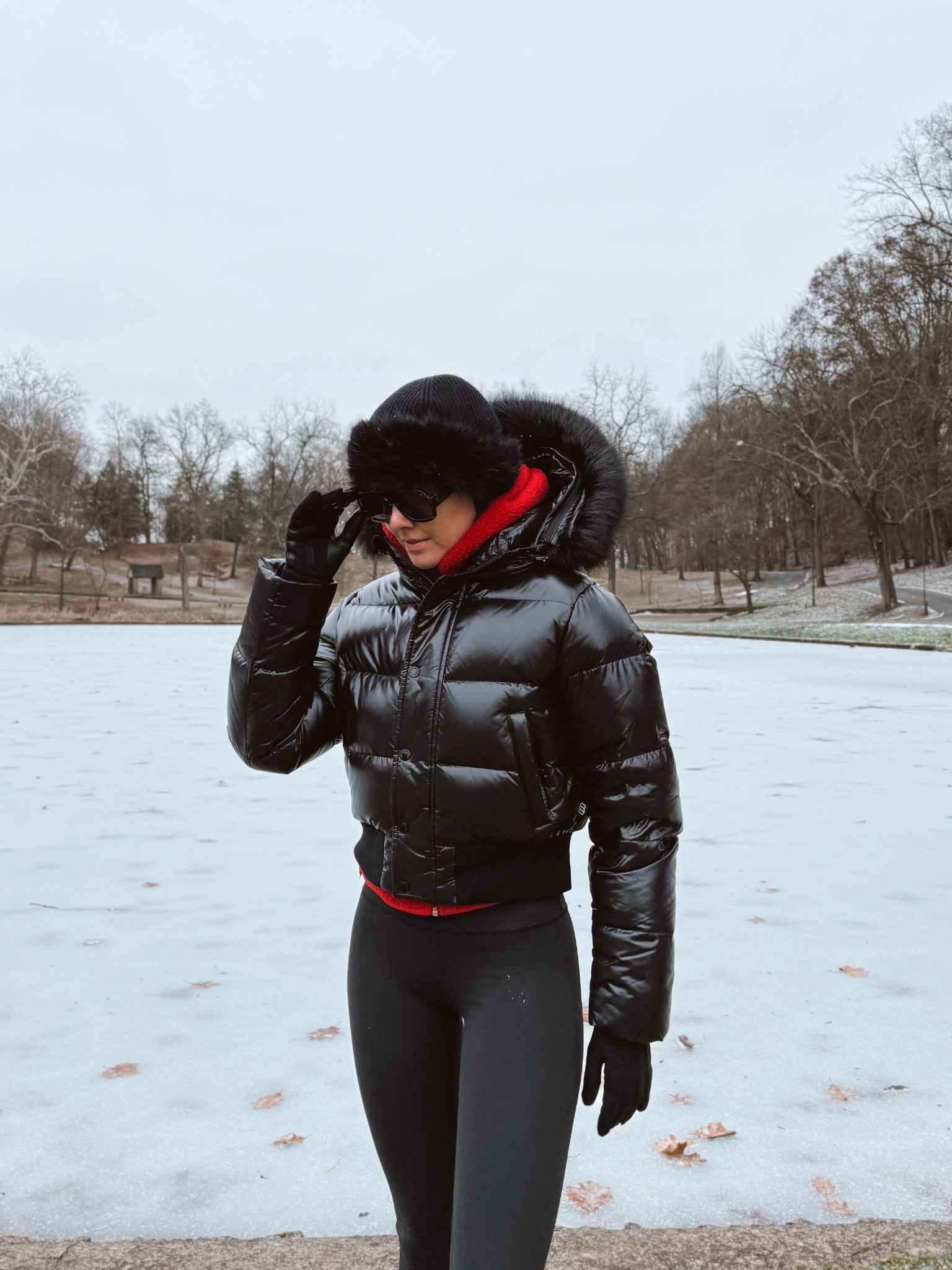 Bundled winter outfit! I’m 5’7” wearing a size small in the coat and fleece, and 4 in the leggings. Shoes are true size 8! 

#LTKgrwm #LTKootd #LTKHoliday