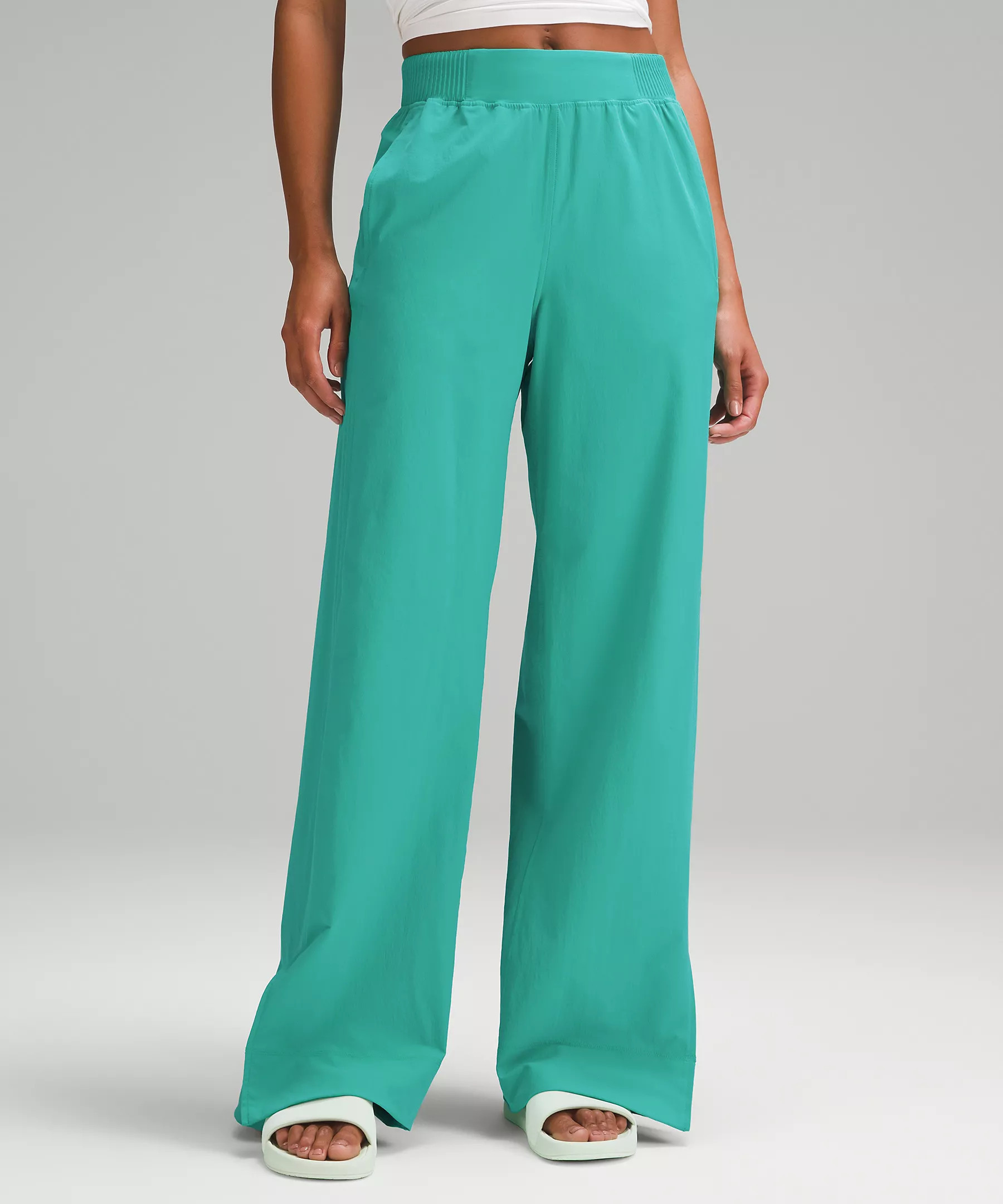 Stretch Woven Wide-Leg High-Rise Pant | Lululemon (US)