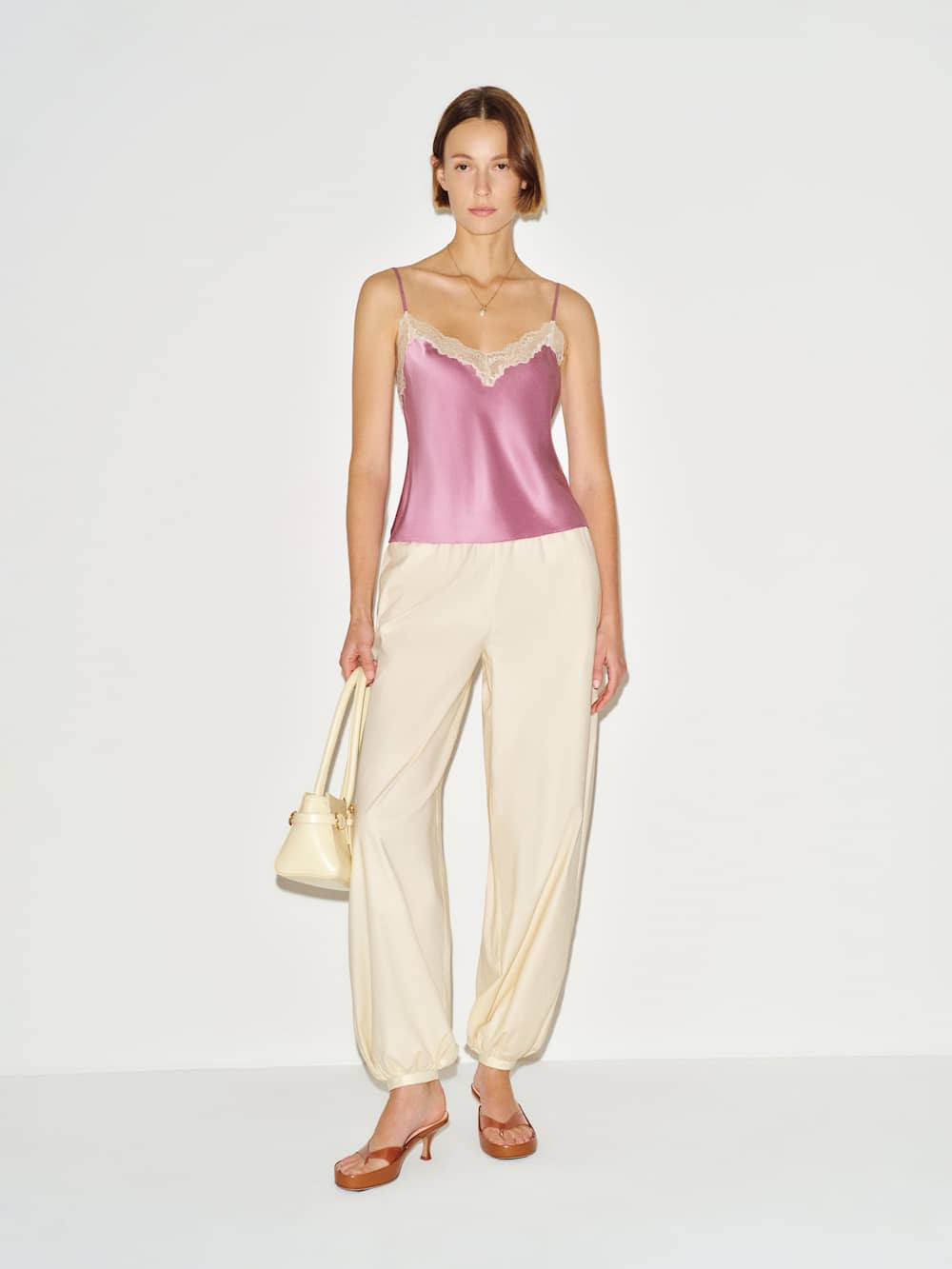 Teddy Silk Top | Reformation (Global)