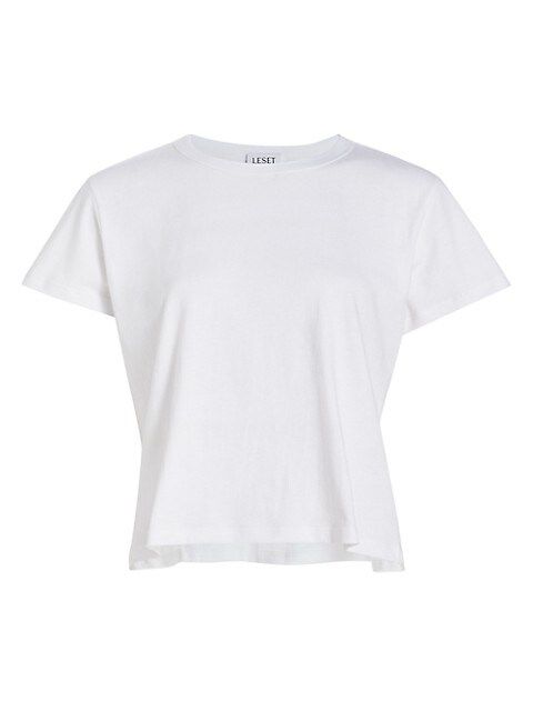 Leset Margo Cotton Cropped T-Shirt | Saks Fifth Avenue