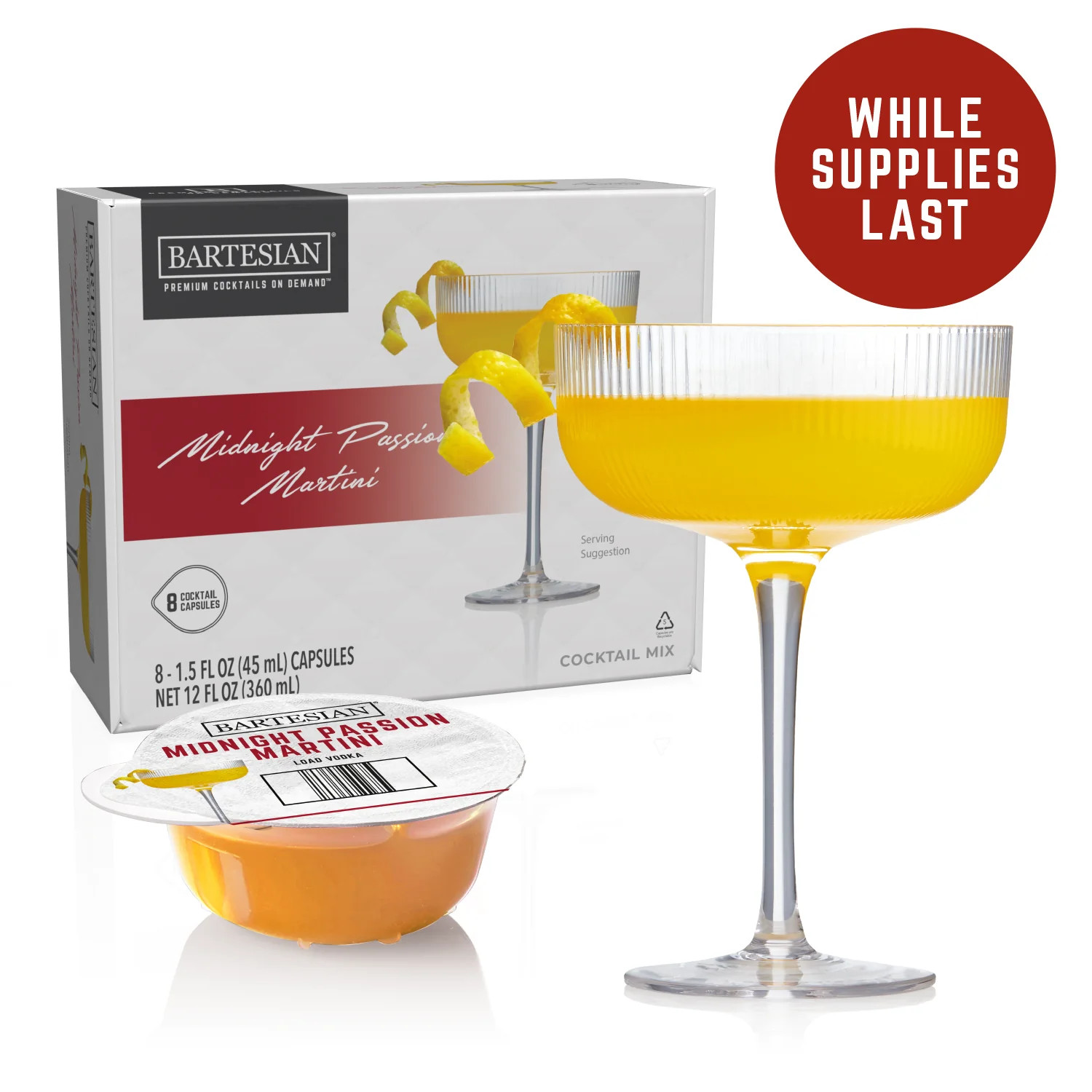 Midnight Passion Martini Cocktail Capsules | Bartesian | Bartesian