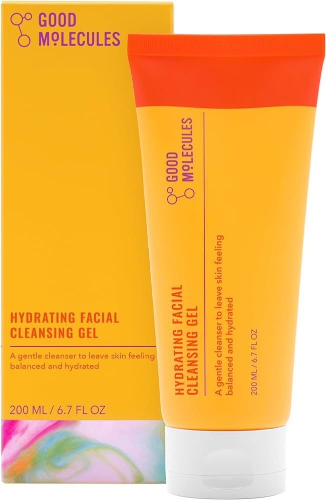Good Molecules Hydrating Facial Cleansing Gel - Face Wash with Rosewater and Pineapple - Skincare... | Amazon (US)
