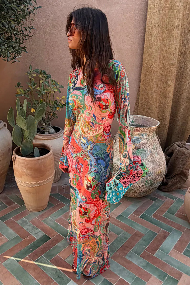 Blue Mari Aria Mesh Dress | Never Fully Dressed US