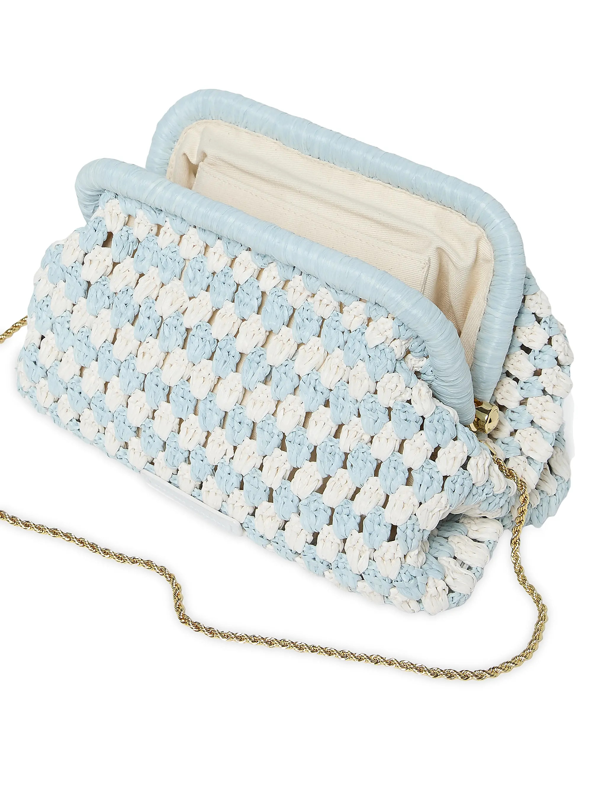 Glenda Crochet Two-Tone Clutch | Saks Fifth Avenue