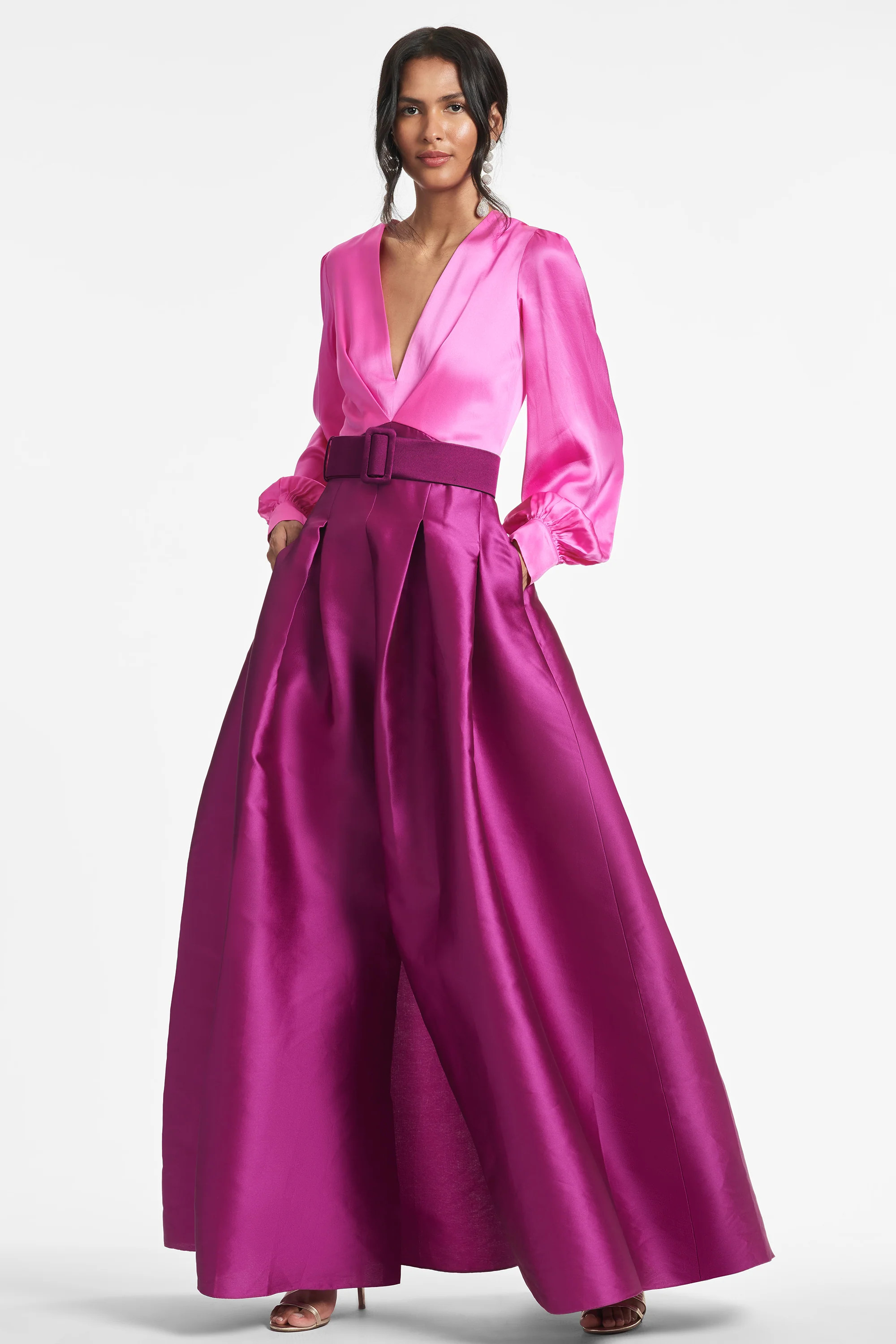 Zoe Gown - Pink/Magenta | Sachin and Babi