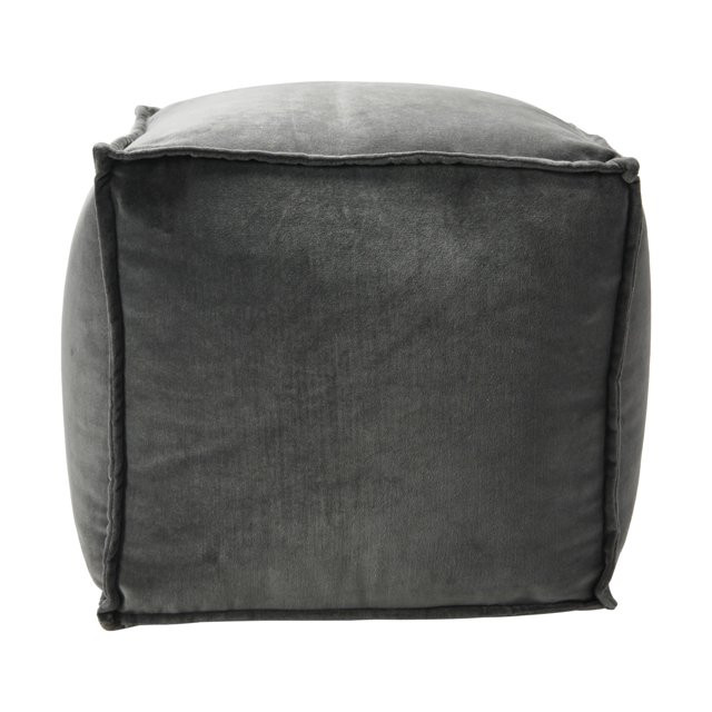 Main + Mesa Boho Deep Forest Velvet Square Pouf, Resilient Beads | Walmart (US)