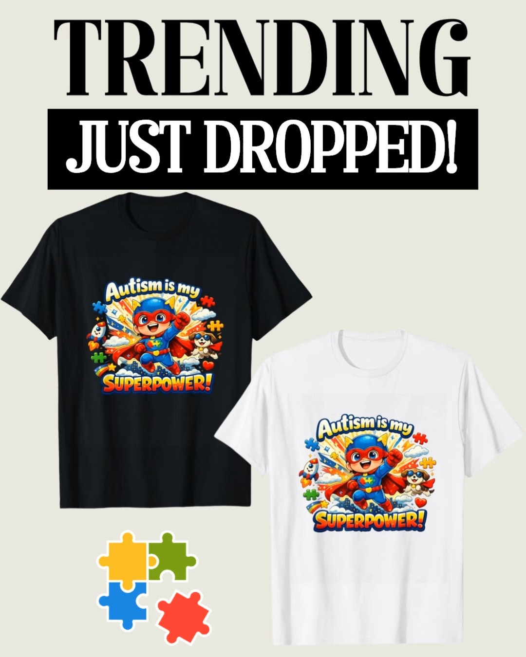 Just dropped and I’m obsessed 💙🧩✨ This Autism Is My Superpower design is so cute, bold, and full of positivity—perfect for spreading awareness while keeping it fun and empowering. The adorable superhero vibe and bright colors make this one stand out in the best way 💥🦸‍♂️

#LTKStyle #LTKFinds #LTKGraphicTees #LTKOutfit #LTKUnder50 

 #LTKmomlife #LTKKids #LTKMens