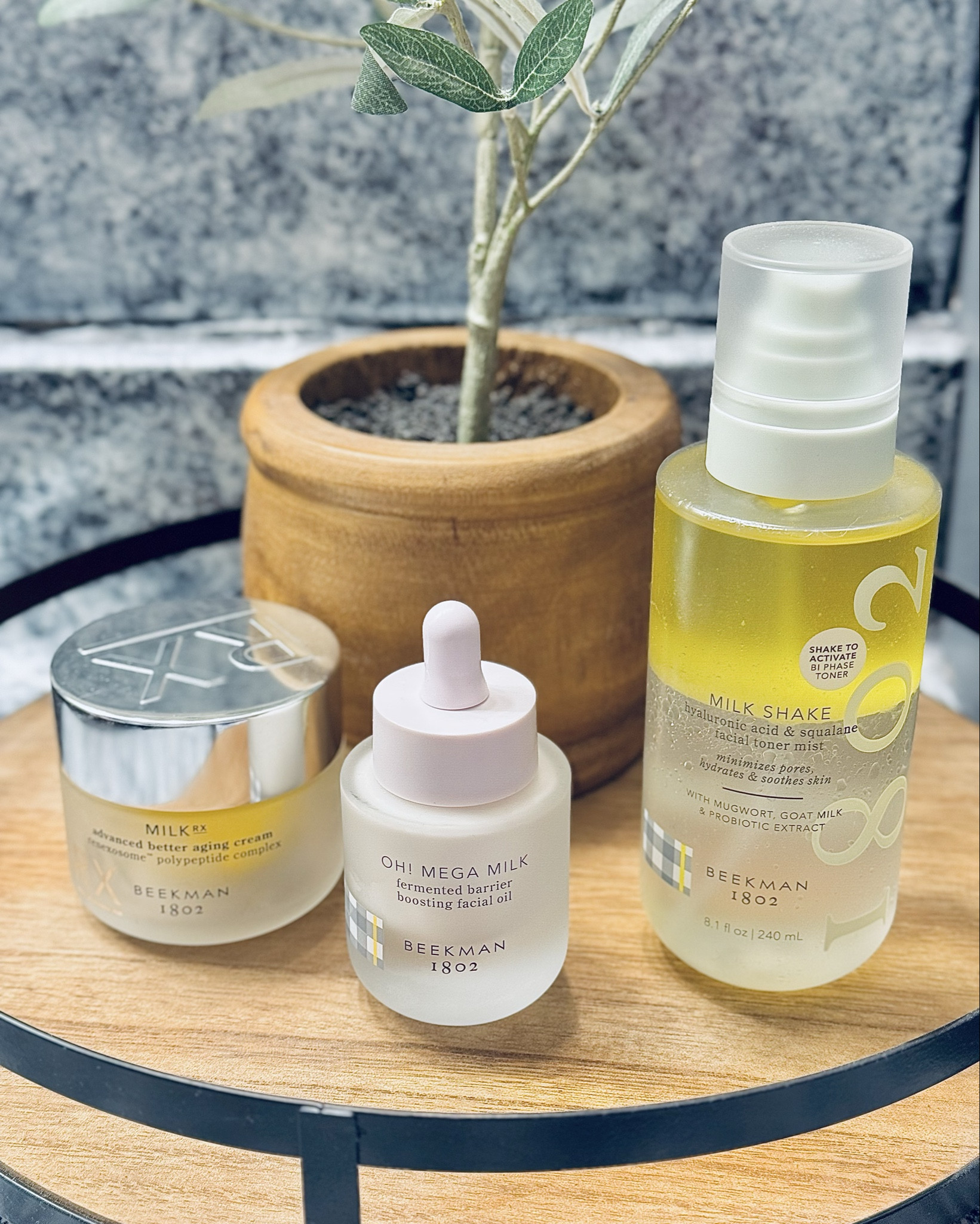 New favorite for refreshing skin ✨

Discover the Beekman 1802 Milk Shake Hydrating Face Mist—your secret to refreshing and hydrating your skin. This gentle facial mist, enriched with hyaluronic acid and squalane, helps minimize pores and leaves your skin feeling deeply moisturized. Perfect for a quick pick-me-up anytime, day or night. Say goodbye to dull skin and hello to a radiant glow!

#LTKselfcare #LTKBeauty #LTKmorningroutine