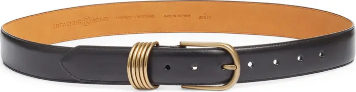 Treasure & Bond Parker Brass Hoop Leather Belt | Nordstrom | Nordstrom