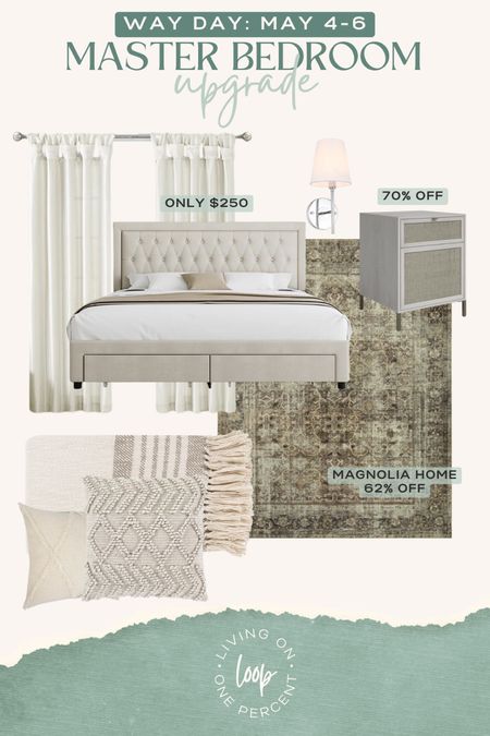 Master bedroom upgrade during #LTKxWayDay neutral bedroom, beige and tan, bedroom reveal, modern bedroom upgrade, master bedroom, home reno, bright master bedroom

#LTKSaleAlert #LTKHome