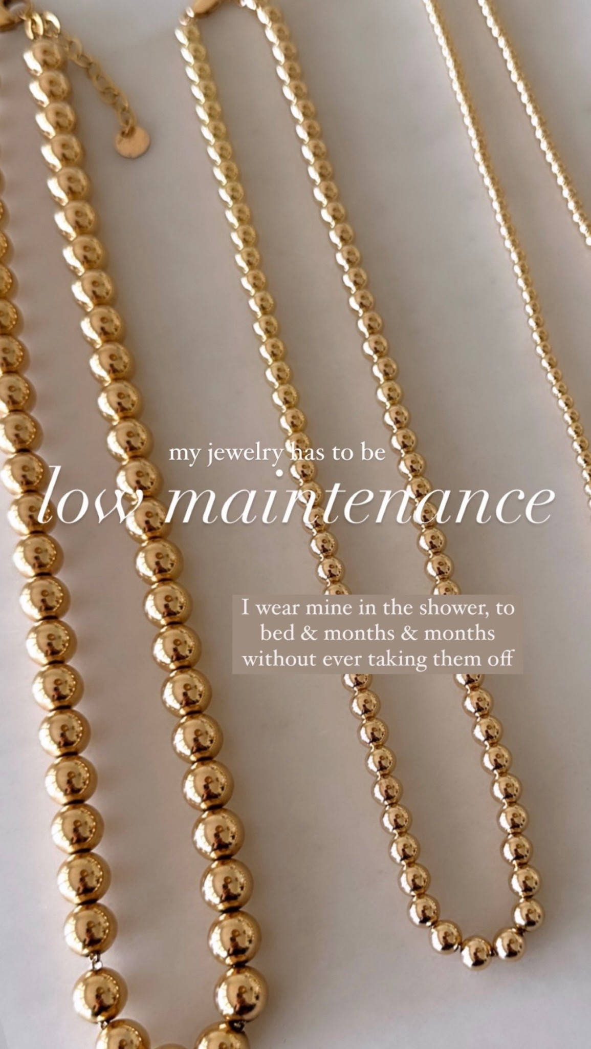 My jewelry has to be low maintenance! I wear mine in the shower, to bed, and go months without taking them off 🙌🏼#stylinbyaylin #aylin #14kgoldfilled

#LTKBeauty #LTKSeasonal #LTKootd