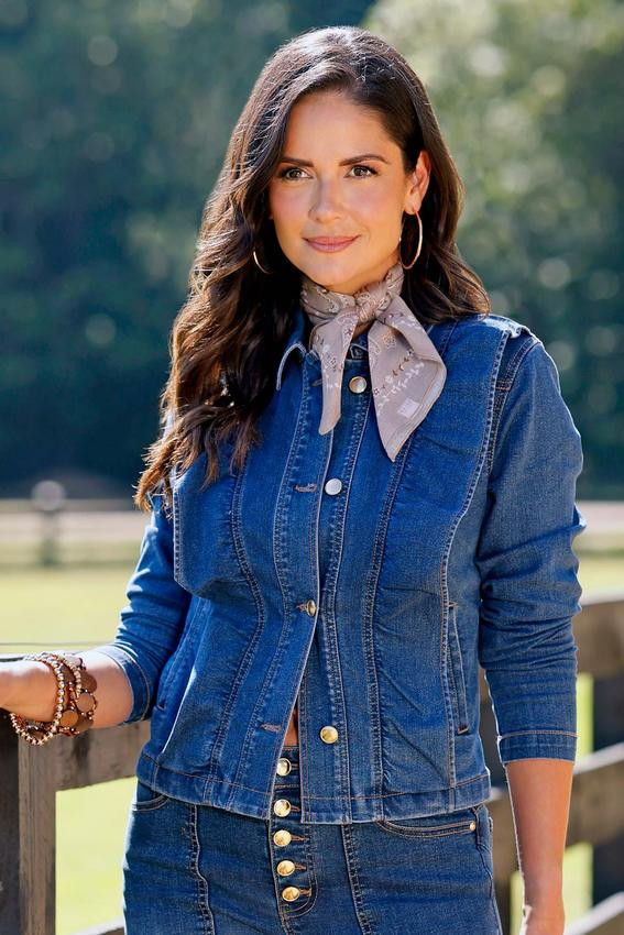 Ruffled Denim Jacket | Cato Fashions