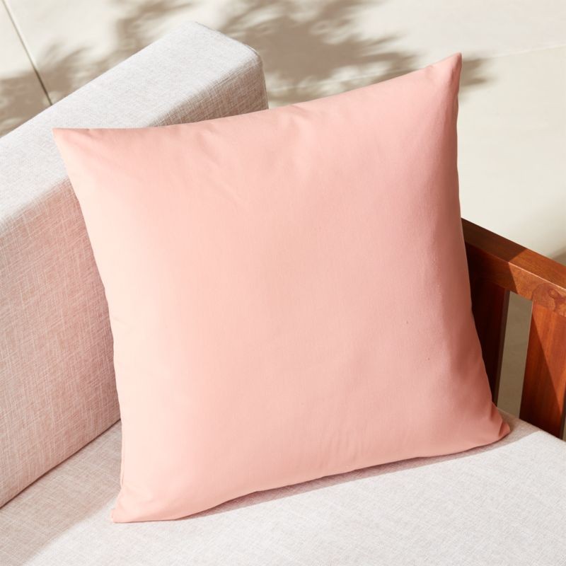 20" Pink Blush Outdoor Pillow + Reviews | CB2 | CB2