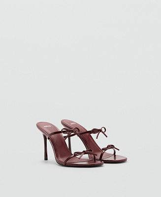 Mango Women's Fastener Detail Heeled Sandals - Macy's | Macy's
