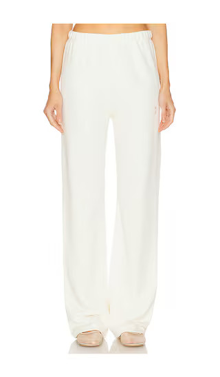 Straight Leg Sweatpant in Cream | Revolve Clothing (Global)