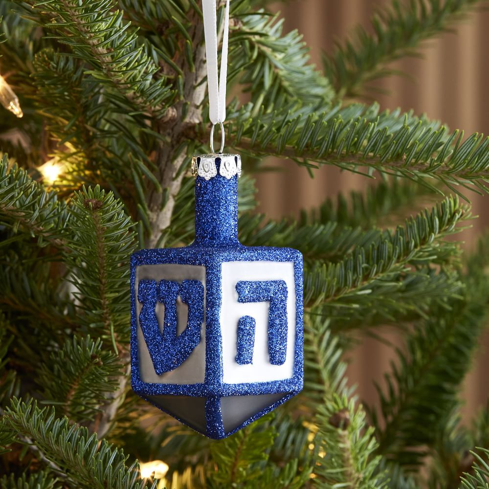 Glass Dreidel Ornament | West Elm (US)