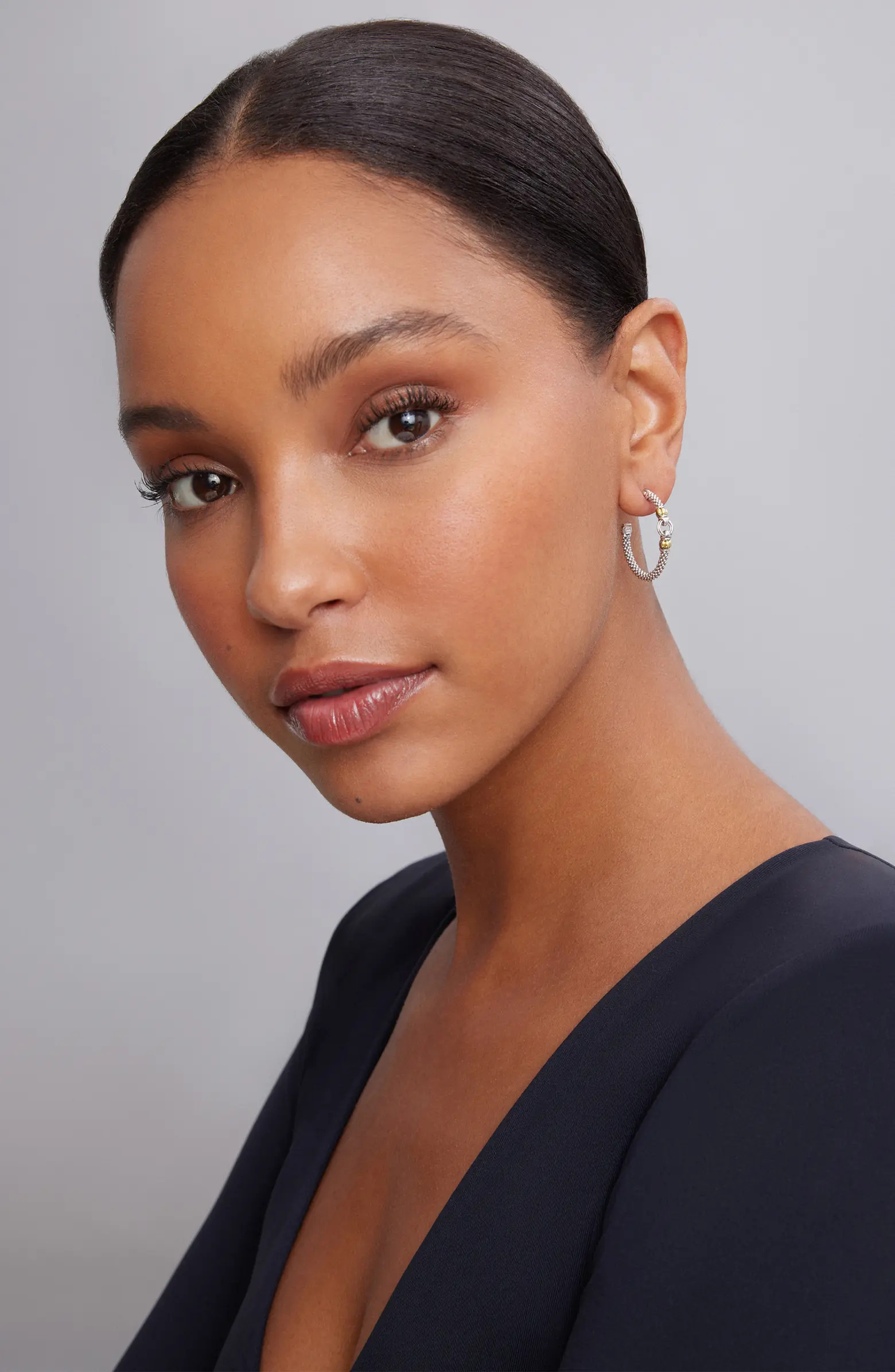 LAGOS Caviar Link Hoop Earrings | Nordstrom | Nordstrom