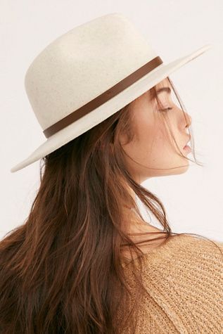 Wythe Leather Band Felt Hat | Free People (Global - UK&FR Excluded)