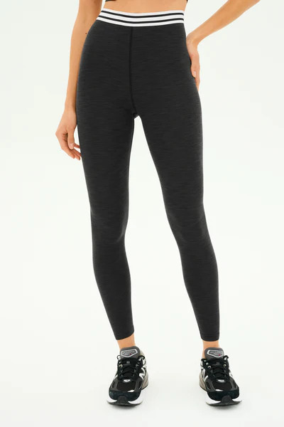 Bailey Active Rib High Waist 7/8 - Heather Graphite | SPLITS59 | Splits59.com