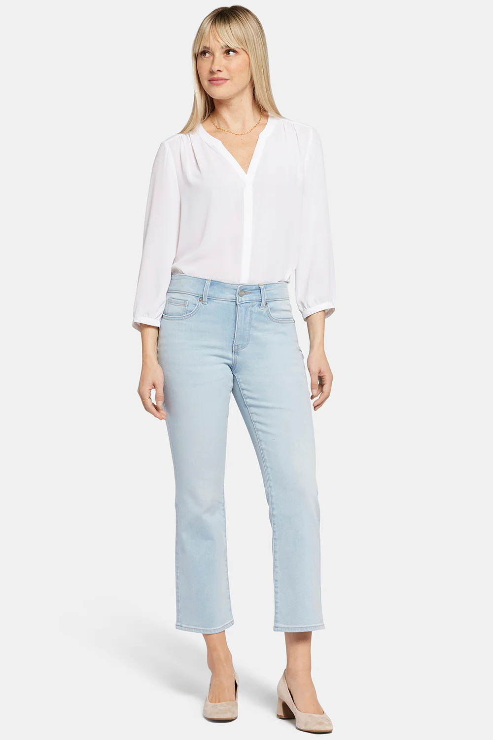 Marilyn Straight Ankle Jeans In Petite - Brightside | NYDJ