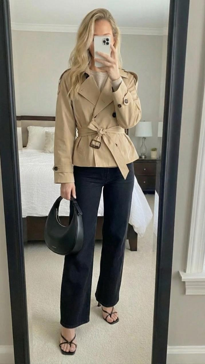 Perfect spring outfit so if you need something, a little bit warmer in the morning and then you can shed the layers off in the afternoon. This is a great classic look very elegant.

#LTKmomlife #LTKdayinmylife #LTKootd